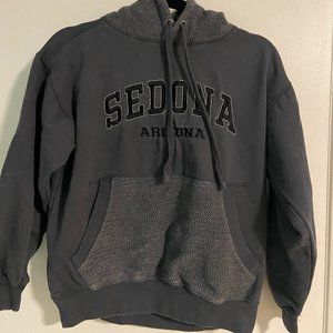 Gray Sedona Hoodie w/ Design on Hood & Pocket